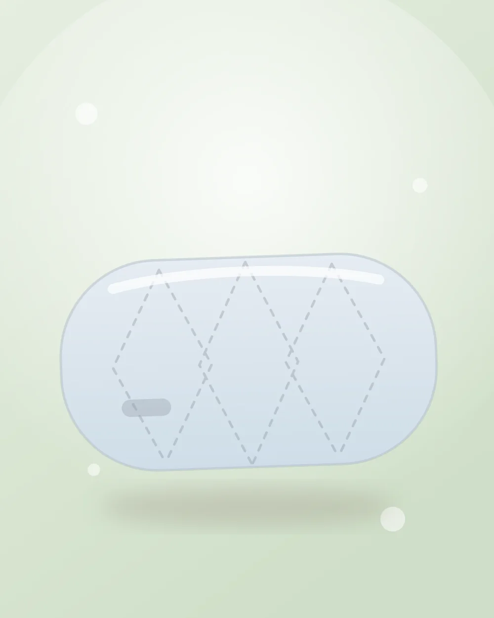 Cloud Cot Bumper, in Mist Blue